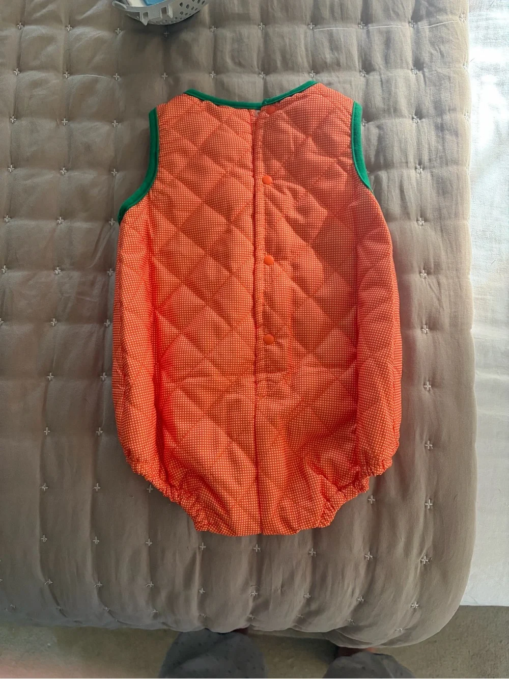 Pumpkin costume romper one piece